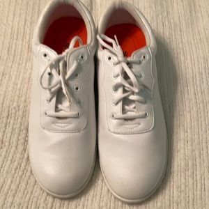 Men’s white marching shoes size 14